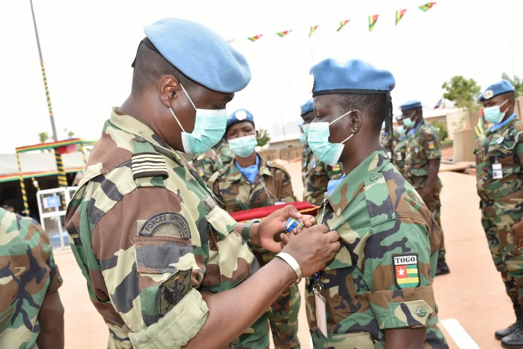 Distinction des militaires togolais